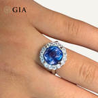 3.40 CT GIA CERTIFIED SRI LANKA NATURAL BLUE SAPPHIRE - NO HEAT