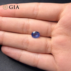 1.87 CT GIA CERTIFIED SRI LANKA NATURAL BLUE SAPPHIRE - NO HEAT
