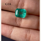 3.80 CT GIA CERTIFIED COLOMBIAN NATURAL EMERALD