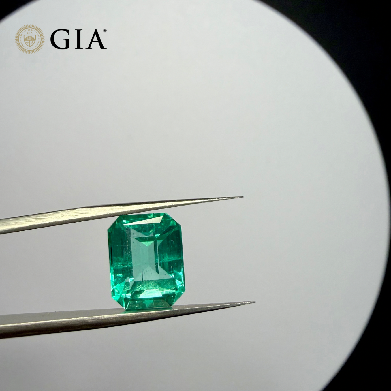 3.80 CT GIA CERTIFIED COLOMBIAN NATURAL EMERALD