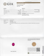 1.35 CT GIA CERTIFIED BURMESE NATURAL RED RUBY