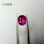1.26 CT GIA CERTIFIED BURMESE NATURAL RED RUBY