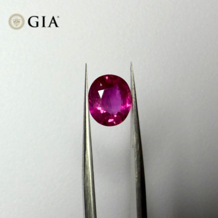 1.26 CT GIA CERTIFIED BURMESE NATURAL RED RUBY