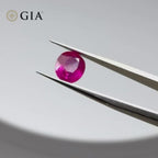 1.26 CT GIA CERTIFIED BURMESE NATURAL RED RUBY